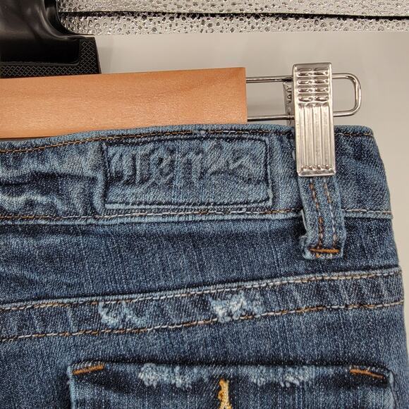 Ten25 Junior's Embroidered Button Pocket Slim Leg Jeans Size 5/6 - Picture 12 of 16